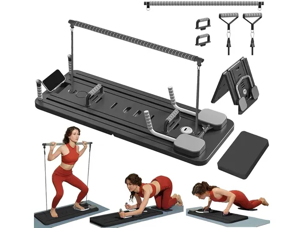 Mini Reformer Pilates Kit avec barre et bandes