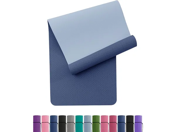 Oak & Tea tapis de yoga Pilates antidérapant avec sangle